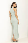 Beaded Maxi Dress - Ice Flow