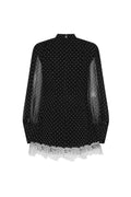 Minidress Ls Lace Detail - Black Comb.