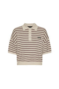 Slinky Knit Polo - Oatmeal Comb.