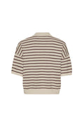 Slinky Knit Polo - Oatmeal Comb.