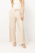 Eirin Linen Pants - Beige