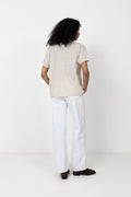 Cade Tee Anine Bing - Washed White Leopard