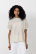 Cade Tee Anine Bing - Washed White Leopard