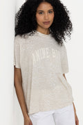 Cade Tee Anine Bing - Washed White Leopard
