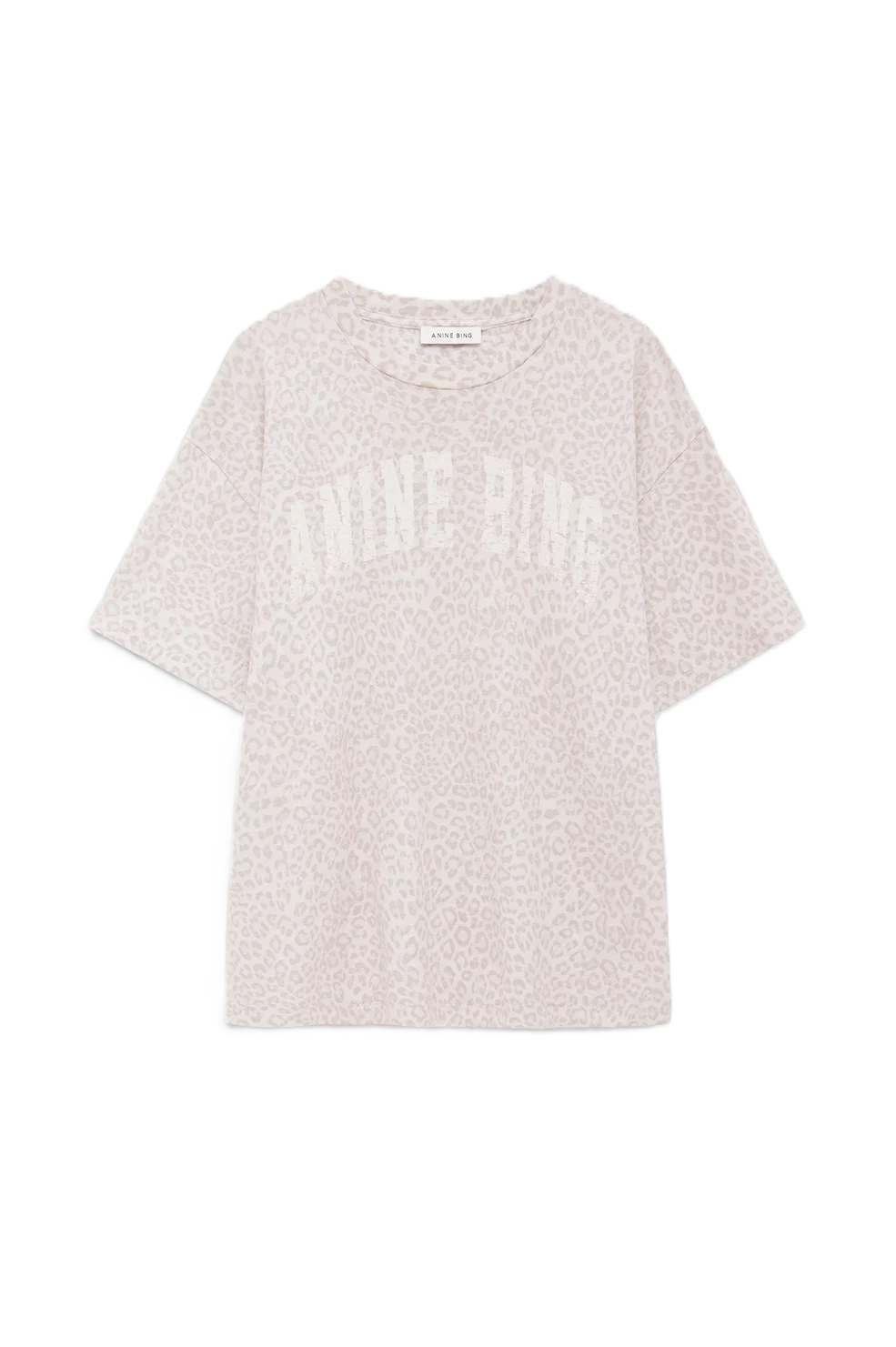Cade Tee Anine Bing - Washed White Leopard