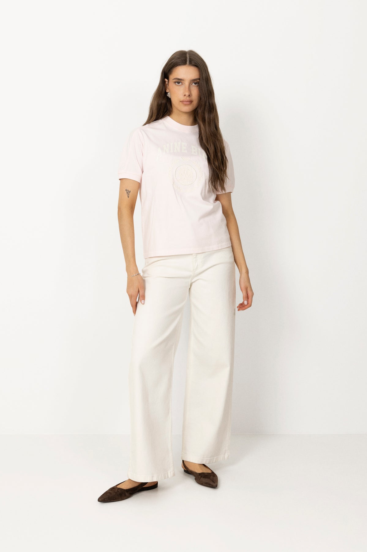 Jaylin Tee Collegiate - Powder Pink