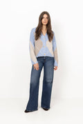 N-Laiana Knit Cardigan - Sky Blue Mix