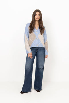 N-Laiana Knit Cardigan - Sky Blue Mix
