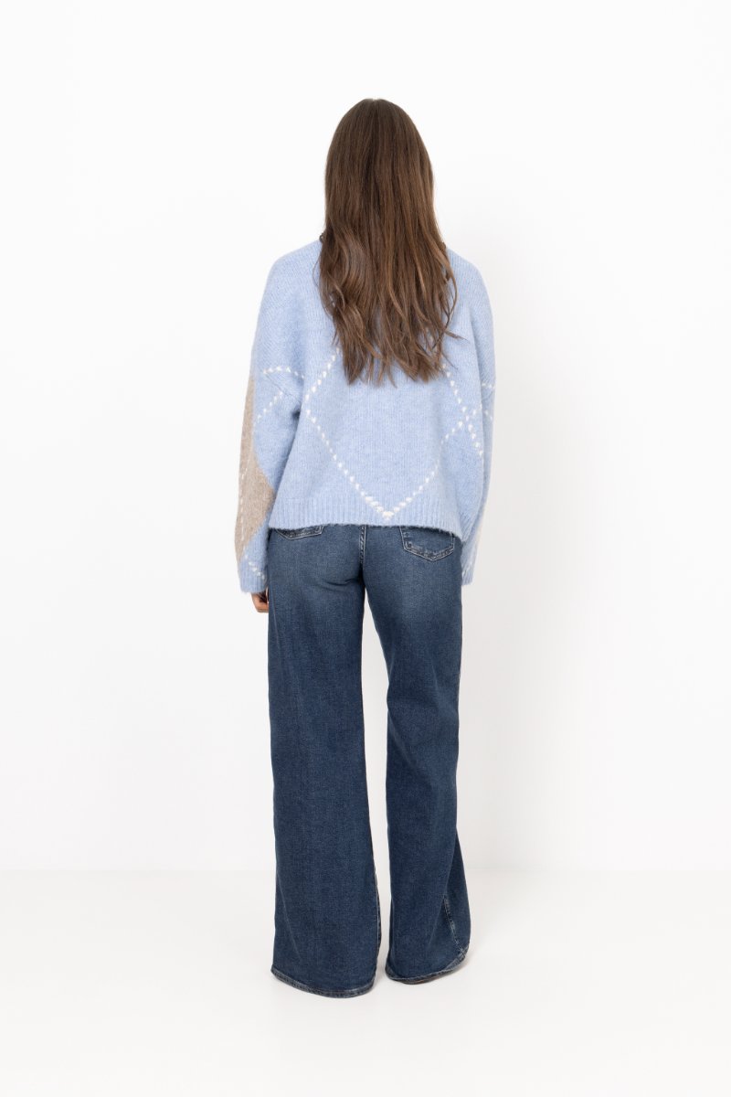 N-Laiana Knit Cardigan - Sky Blue Mix