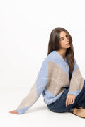 N-Laiana Knit Cardigan - Sky Blue Mix