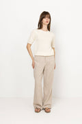 Pennie Ginia Hw Pants - Sand Melange