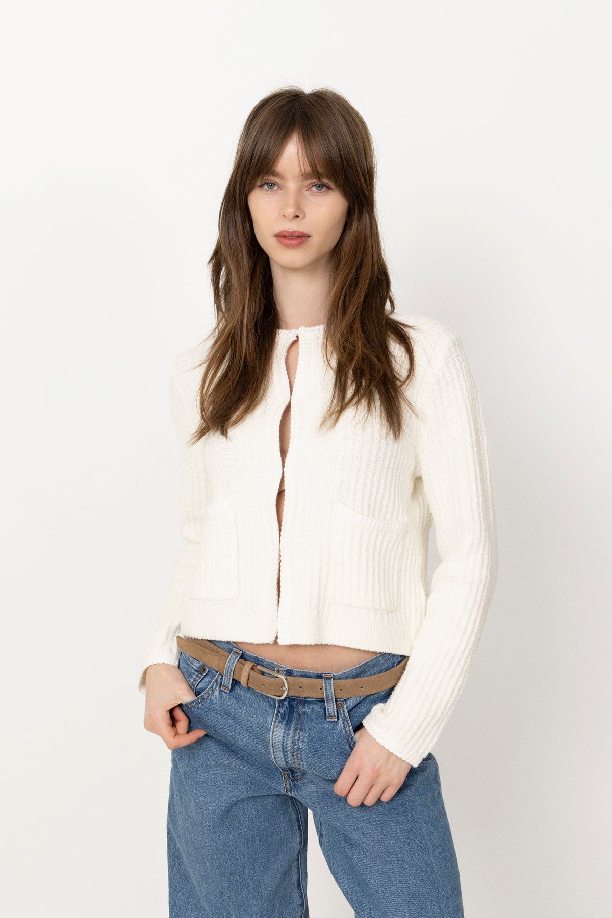 Gillie Cardigan - Egret