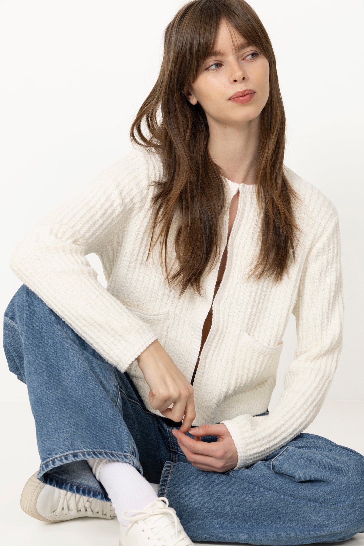 Gillie Cardigan - Egret