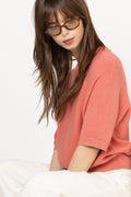 Thamira 2/4 Pullover - Faded Rose