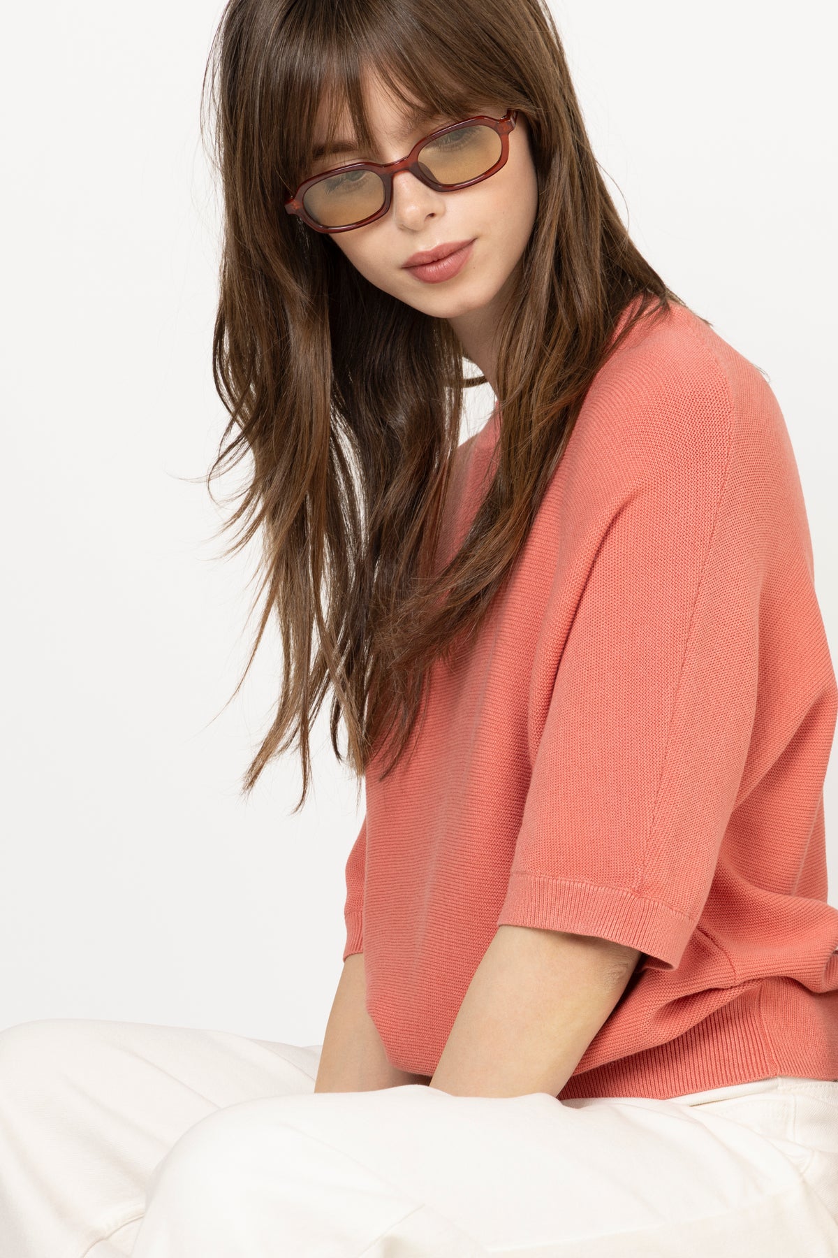 Thamira 2/4 Pullover - Faded Rose