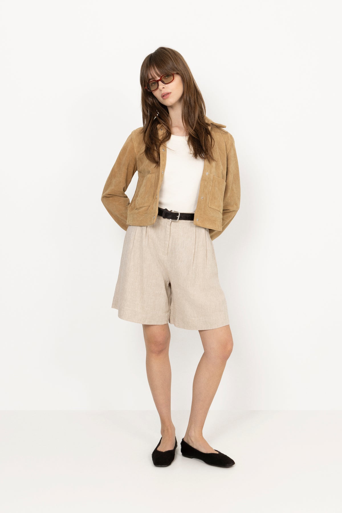Viana Ginia Hw Shorts - Sand Melange