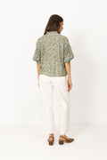 Seraphina 3/4 Shirt Aop - Egret Flower
