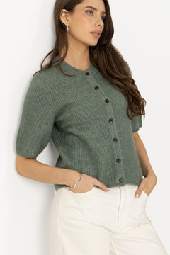 Jinie Hope 2/4 Cardigan - Laurel W Mel