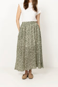 Seraphina Hw Long Skirt Aop - Egret Flower