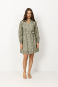 Seraphina V Dress Aop - Egret Flower