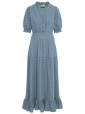 Grete Denim Maxi Dress - Light Blue