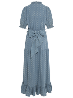 Grete Denim Maxi Dress - Light Blue