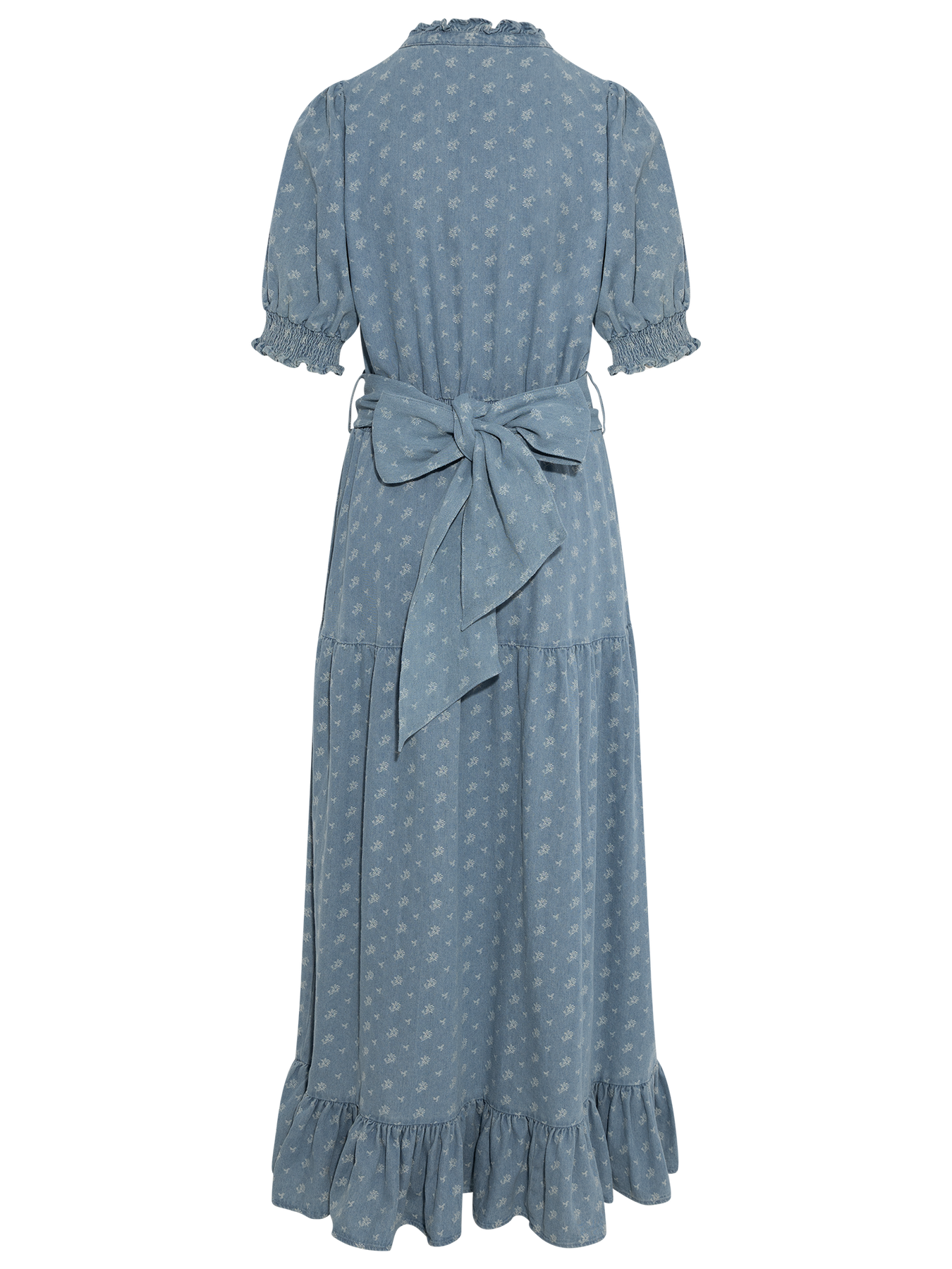Grete Denim Maxi Dress - Light Blue
