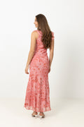 Adelia Chiffon Maxi Dress - Pink
