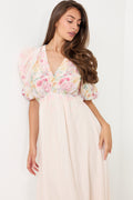 Marlene Chiffon Maxi Dress - Light Pink