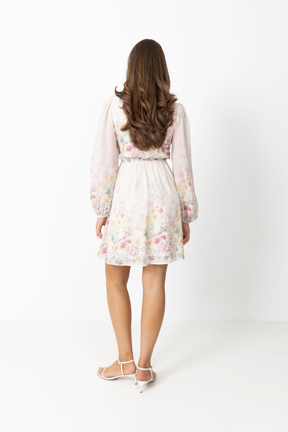 Maja Chiffon Mini Dress - Light Pink
