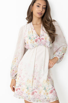 Maja Chiffon Mini Dress - Light Pink