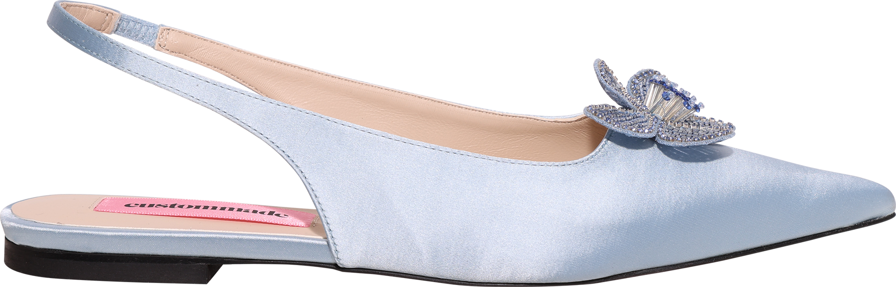Fiona Crystal Satin - Light Blue