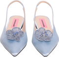 Fiona Crystal Satin - Light Blue