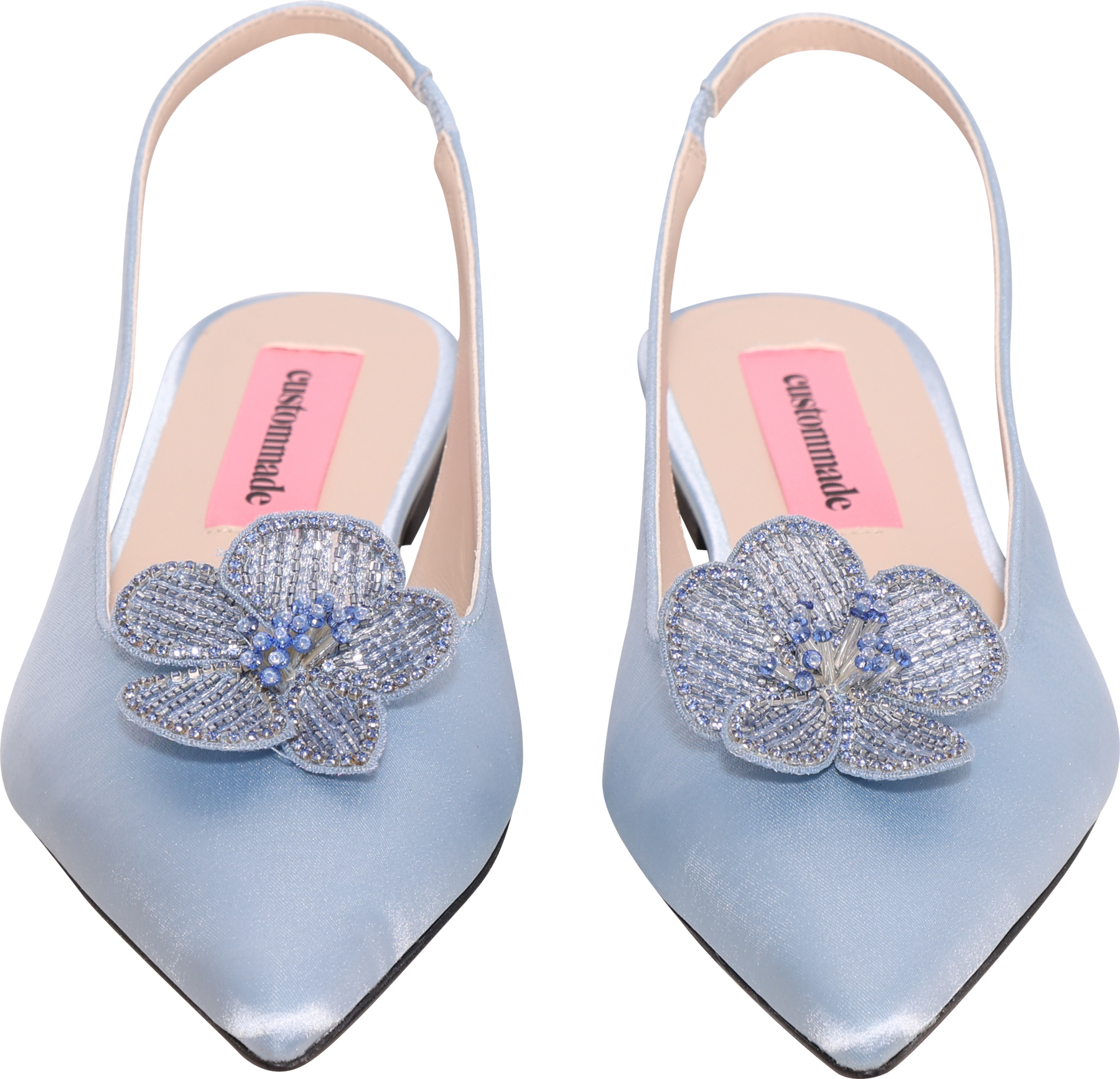 Fiona Crystal Satin - Light Blue