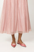 Fiona Flower Satin - Blush