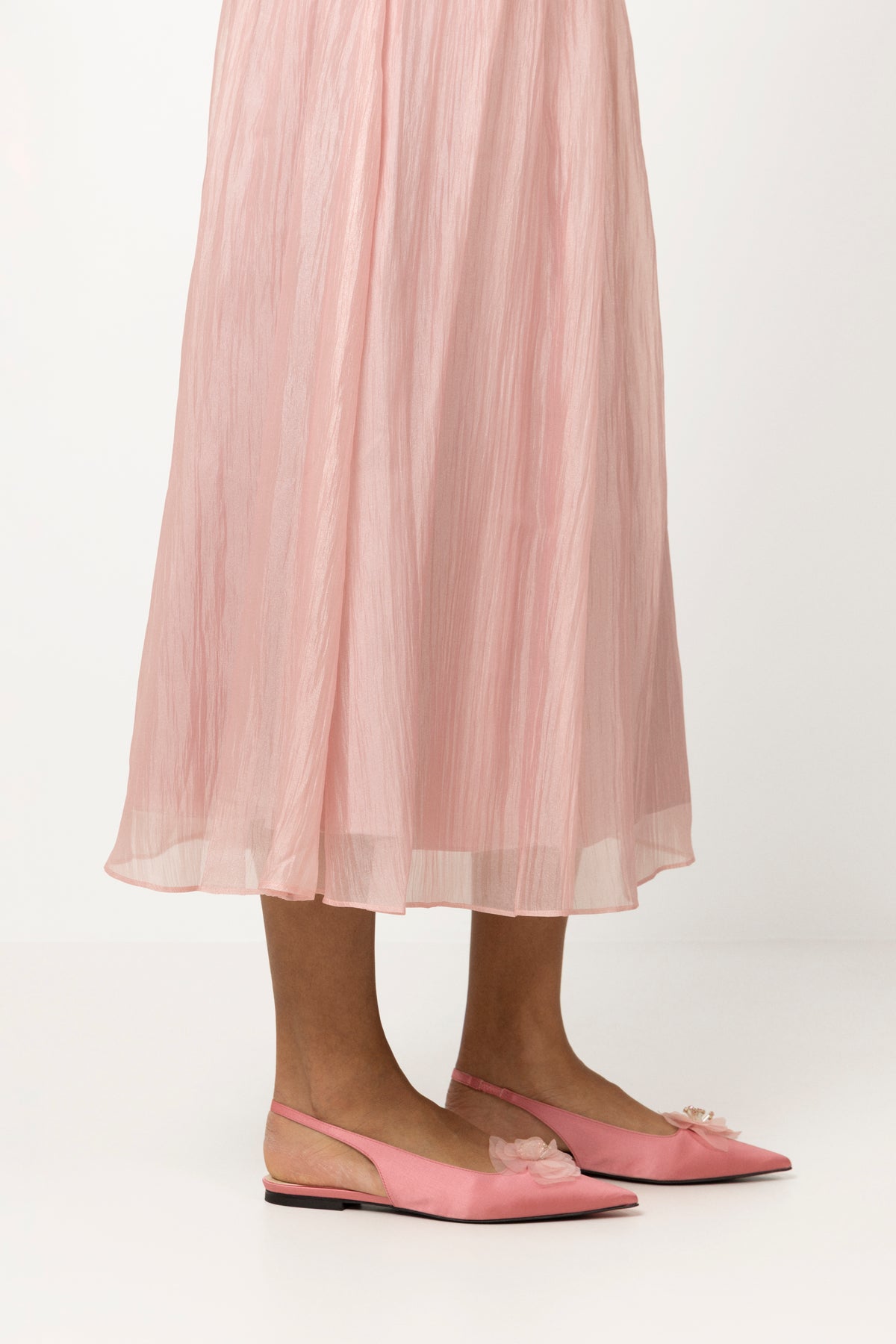 Fiona Flower Satin - Blush