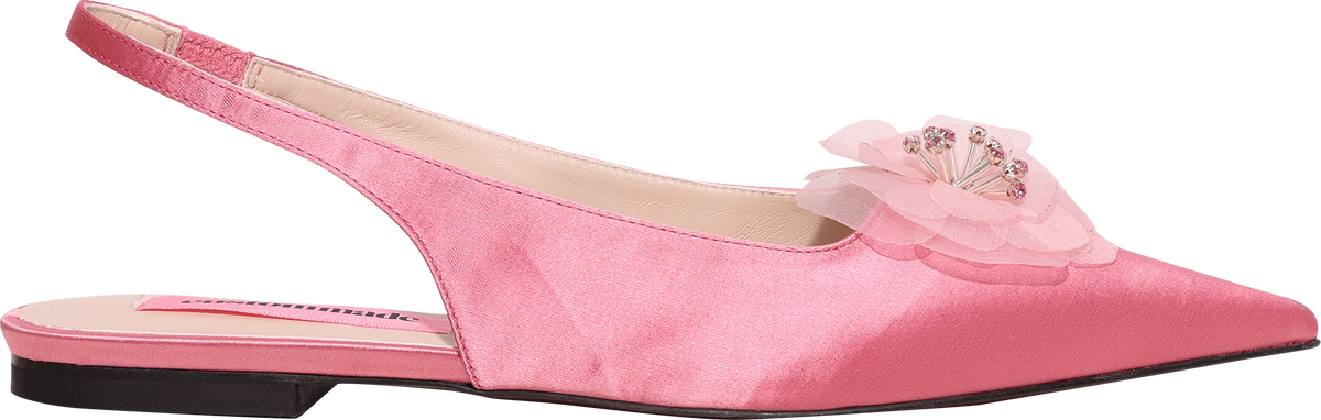 Fiona Flower Satin - Blush