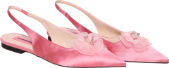 Fiona Flower Satin - Blush