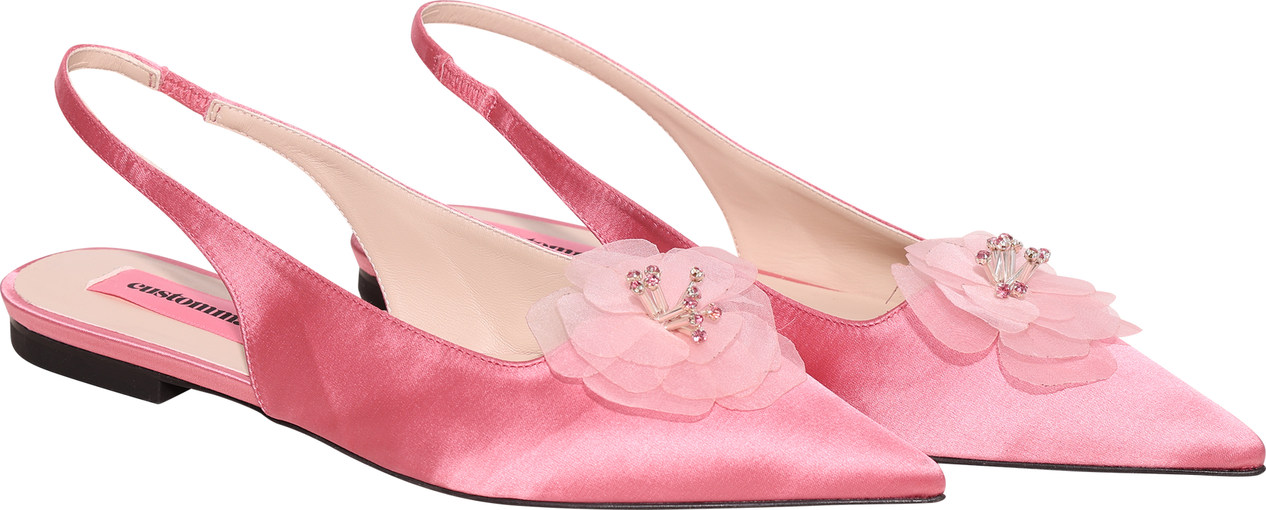 Fiona Flower Satin - Blush