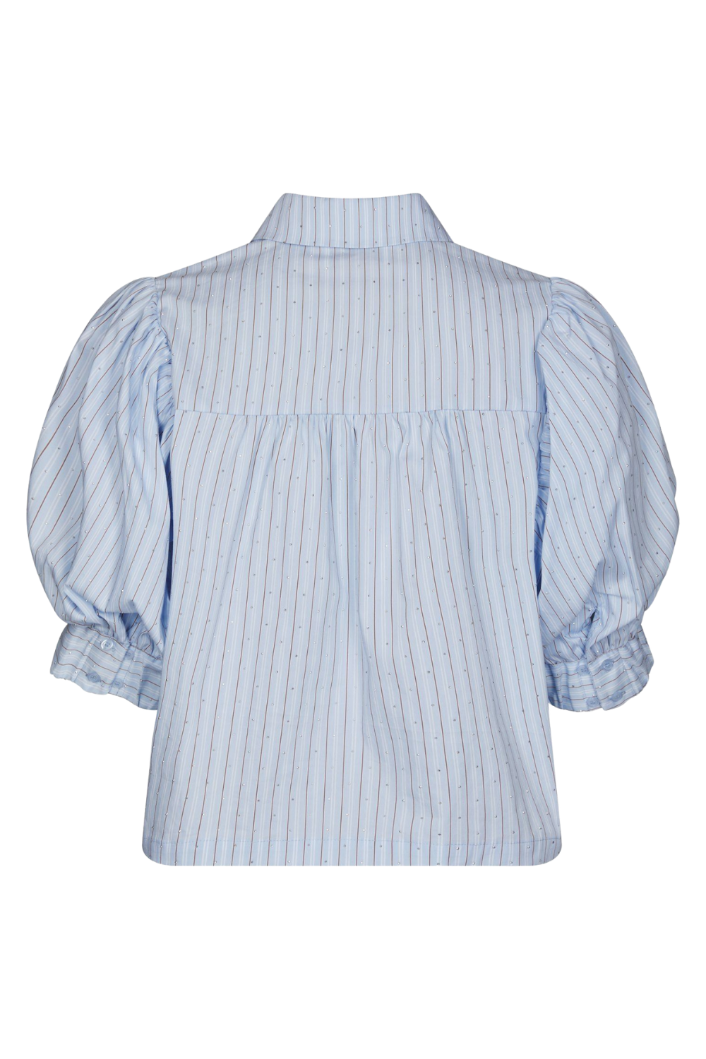 Etta Stripe Stone Shirt - Light Blue