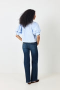 Etta Stripe Stone Shirt - Light Blue