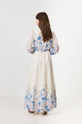 Silfi Flower Print Dress - Blue