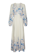 Silfi Flower Print Dress - Blue