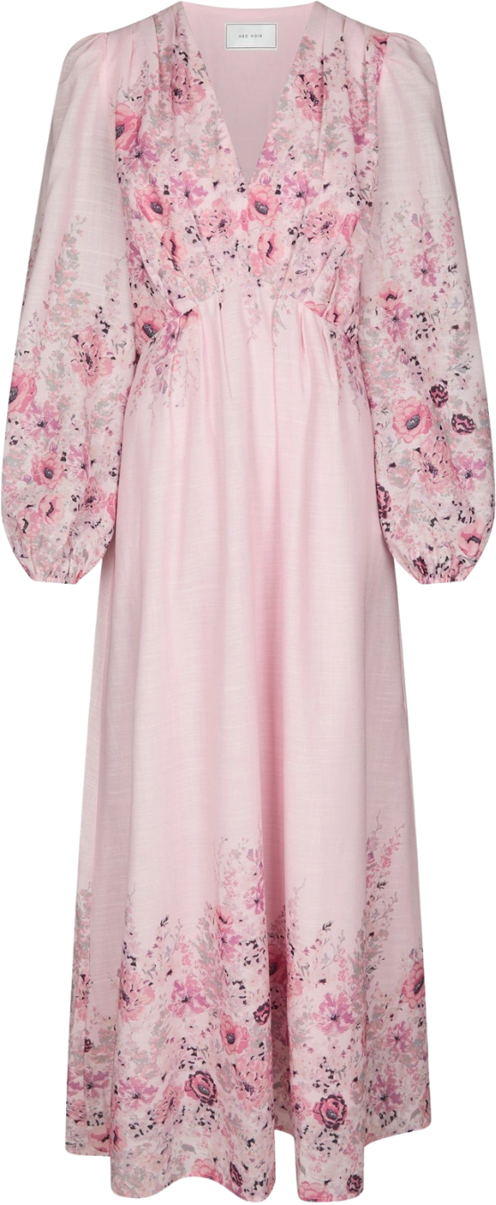 Silfi Flower Print Dress - Dusty Rose