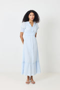 Alvina S Voile Dress - Light Blue