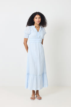 Alvina S Voile Dress - Light Blue
