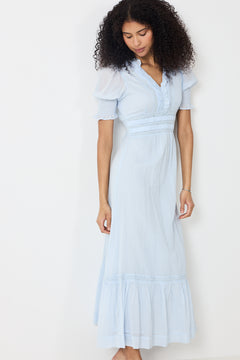 Alvina S Voile Dress - Light Blue
