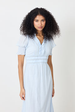 Alvina S Voile Dress - Light Blue