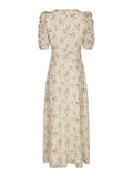 Vira Floral Dress - Creme