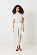 Nellie Wide Stripe Dress - Ivory